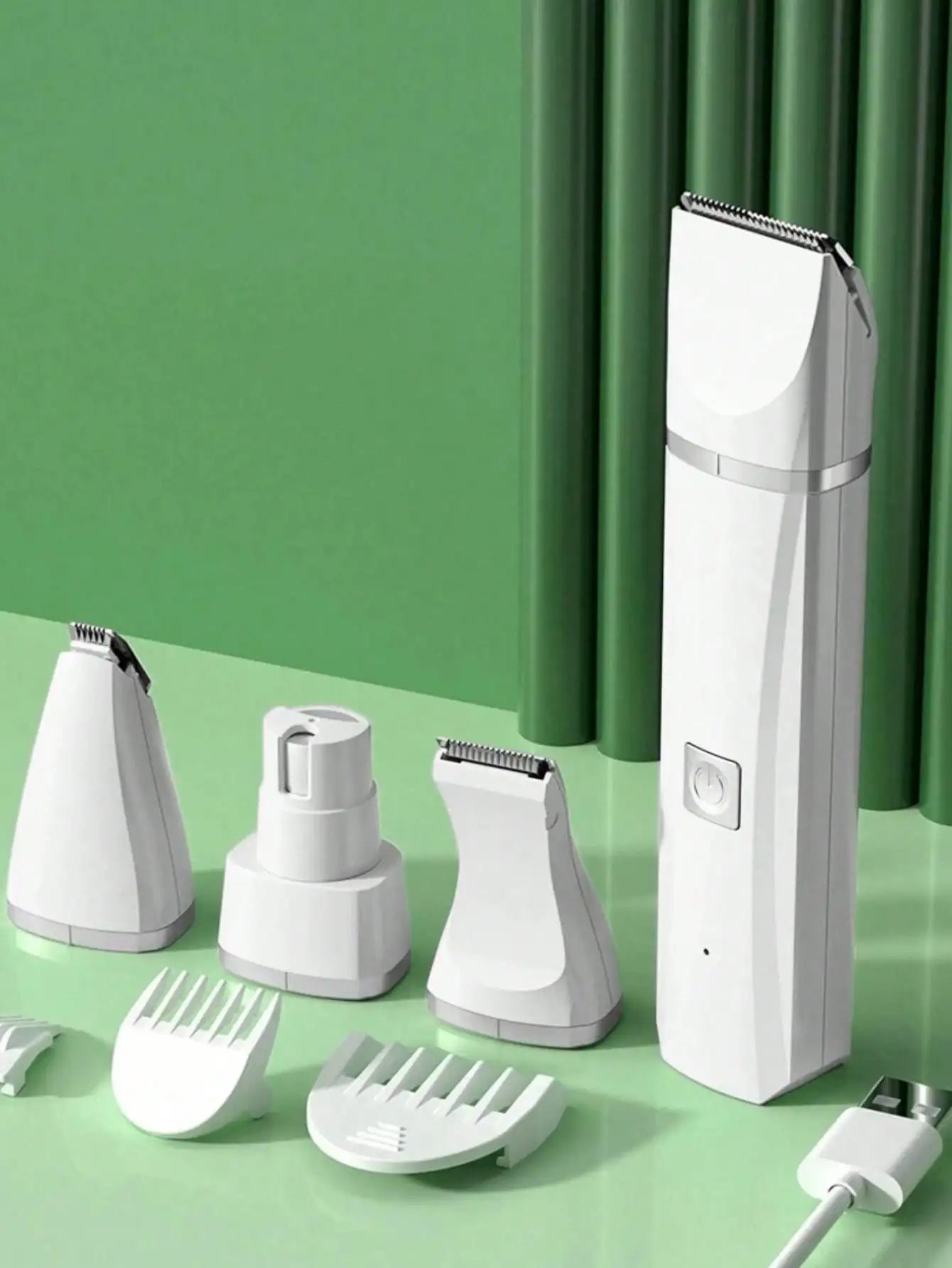 Professional 4-in-1 Electric Pet Grooming Tool Set Dog Hair Clippers USB Rechargeable Pets Haircut Trimmer Shaver Cats Supplies